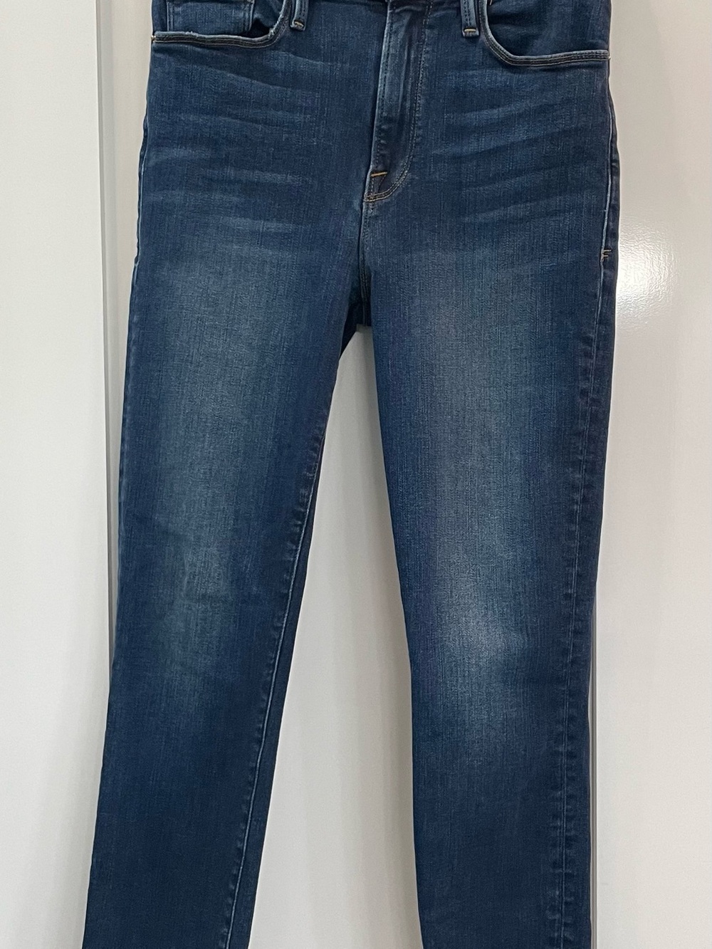 Frame Denim Indigo Straight-Leg Jeans